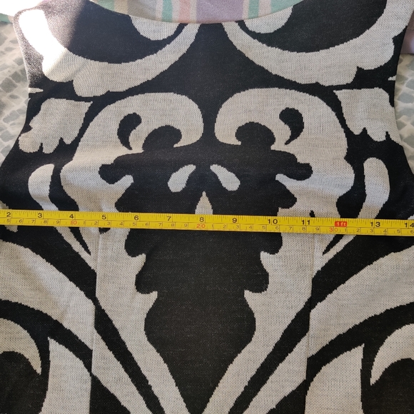 Midi pattern dress, color: black and ash - Picture 3 of 6